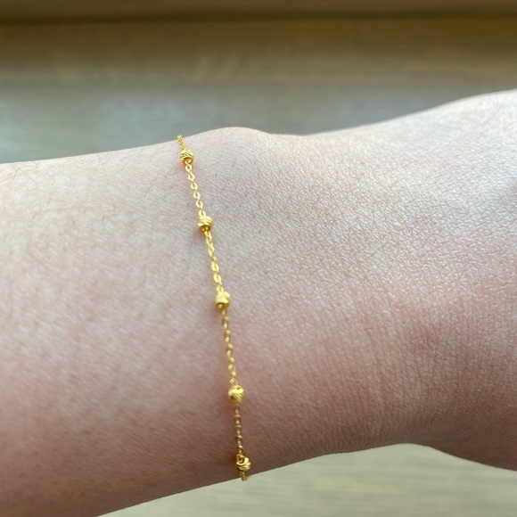 21k Gold Bracelet. - Picture 4 of 5